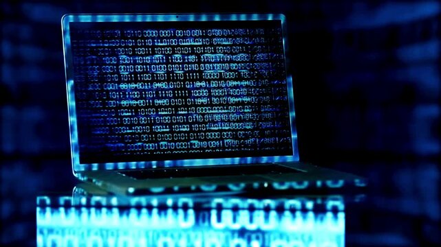 System Crash Computer Bug and Critical Software Error Glitch on Screen Interface in 4K Ultra HD footage
