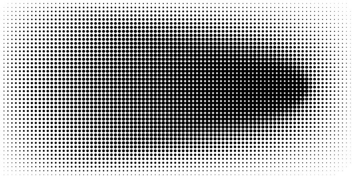 Grunge halftone gradient background. Faded grit noise texture. White and black sand wallpaper. Retro pixelated backdrop. Anime or manga style comic overlay. Vector graphic design textured template