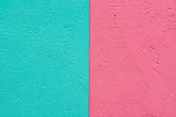 Fototapeta premium Textured wall displaying vertical color split on flat surface