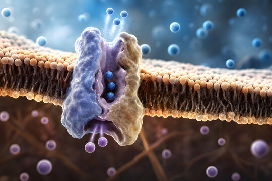 Cell membrane sodium potassium pump ion transport