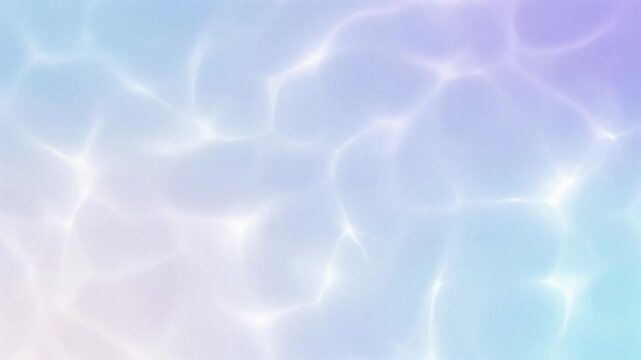 Abstract Water Caustics Motion Background with Soft Pastel Light Reflections