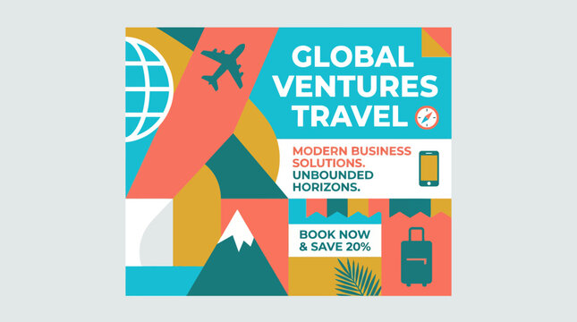 Global travel and adventure concept.