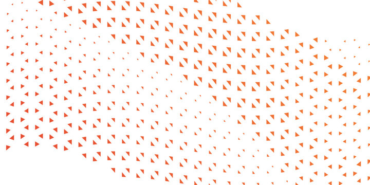 Modern white background with red triangle halftone grid texture. Elegant geometric mosaic pattern vector illustration for premium corporate backdrop cover.