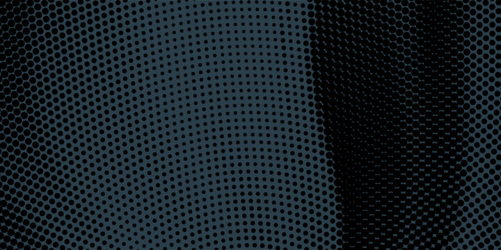 Premium abstract black halftone texture with smooth dynamic fluid layout. Minimalist geometric dot matrix vector backdrop for luxury corporate website