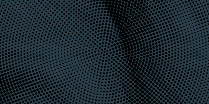 Premium abstract black halftone texture with smooth dynamic fluid layout. Minimalist geometric dot matrix vector backdrop for luxury corporate website