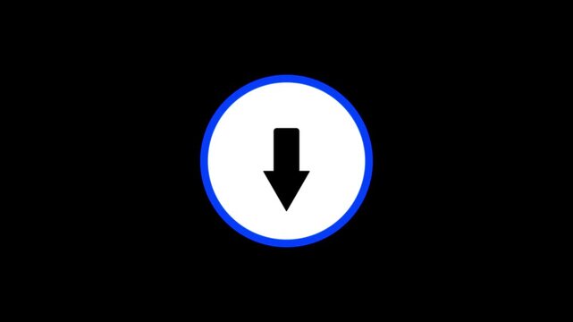 Animated Download Web Application icon completed concept