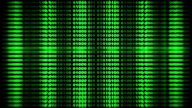 Digital binary code pattern