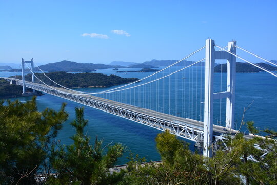 岡山県 倉敷市の鷲羽山展望台～瀬戸大橋