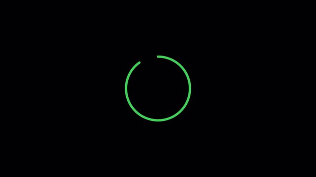 Minimalist Green Outline Checkmark Graphic Signifying Task Completion Success and System Validation UI Component 4k video