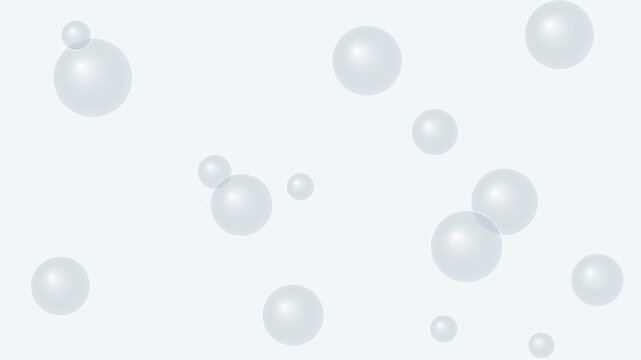 Clean Minimalist Glassmorphism Orbs | Modern Corporate White Background Loop