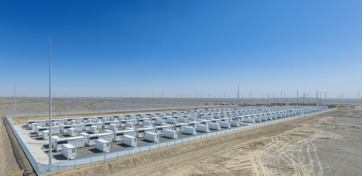 Large - Scale Energy Storage Power Station in Gobi Desert Landscape