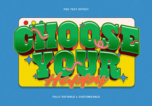 3D Groovy Text Effect