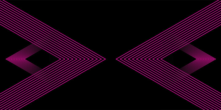 3D pink techno abstract background overlap layer on dark space with triangles lines effect decoration. Modern graphic design element stripes style concept for web, flyer, card, or brochure cover