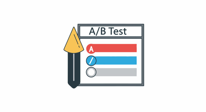 A B testing concept icon.