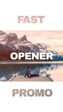 Vertical Dynamic Modern Opener with Fast Text Reveals