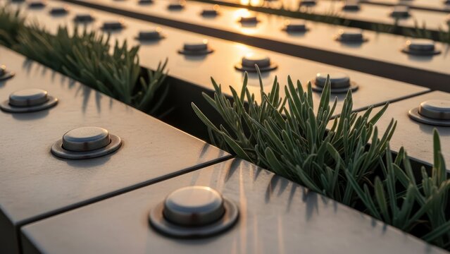 Plantas em concreto