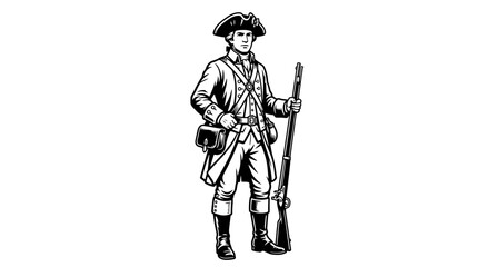 Obraz premium 4th of July, Independence Day, USA Independence Day, patriotic, freedom, liberty, American celebration, American heritage, patriotic parade, colonial America, American Revolution