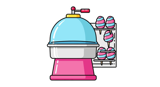 Candy floss machine and sweet treats