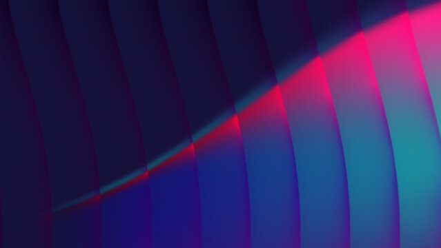 Neon Abstract Waves featuring smooth, neon blue and pink light background