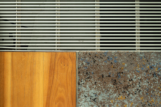  mix of a carpet and wood flooring