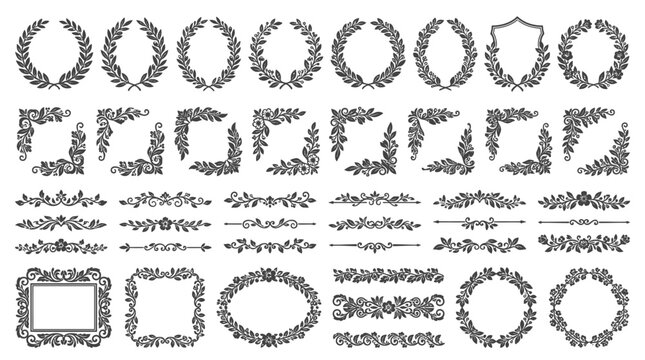 Collection of various shapes and borders.