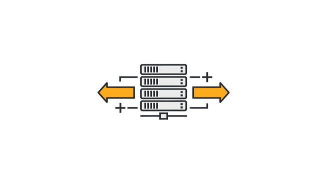 Servers in a data center network.