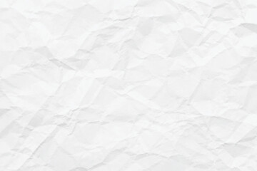 Fototapeta premium Crumpled White Paper Texture Background with Wrinkles and Creases – Realistic Folded Paper Surface for Design Mockups, Posters and Branding