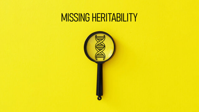 Missing Heritability in Complex Traits and Diseases, Genetic Architecture Research, Genome Analysis, Polygenic Risk, Hidden Variants, Epigenetics, Genomics and Precision Medicine Concept