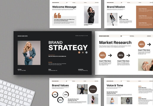 Brand Strategy Presentation Template Layout