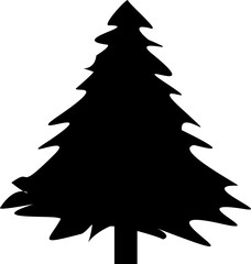 Obraz premium Pine Tree Silhouette