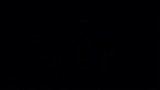 Arrows motion animation showing three blue sketched pointers moving upwards on a dark background for digital marketing video projects