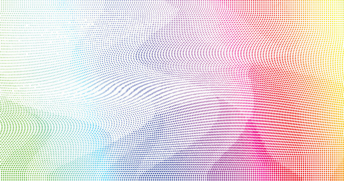Colorful halftone dots pattern texture background. Low poly design
