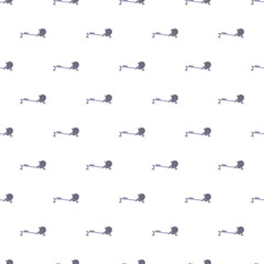 Fototapeta premium Rowing machines forming a fitness and workout equipment seamless pattern