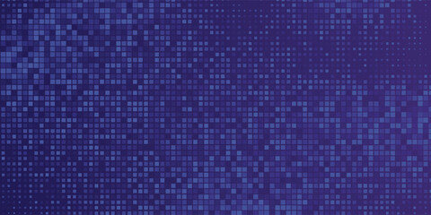 Purple abstract pixel texture bg video screen. Tv pattern background with square noise effect. Futuristic broadcast neon gradient banner for television. © Ifan