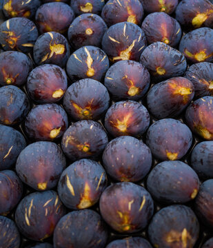 Fig at market, Fresh ripe figs background