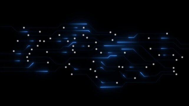 Technology Digital Circuit Board Background Featuring High Tech Connection System and Electronic Network Circuit Diagram for Futuristic Technology Graphics