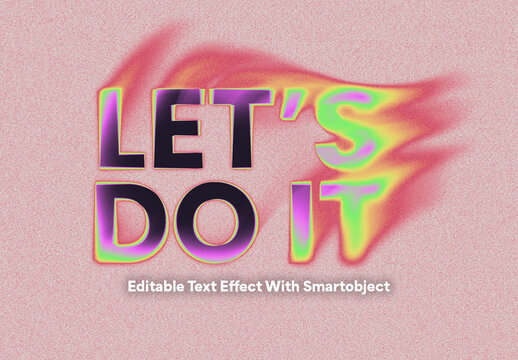 Colorful Distortion Text Effect