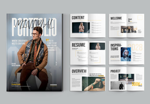 Minimal Fashion Portfolio Magazine Template