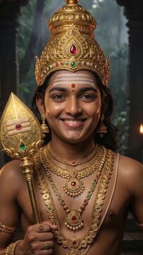 Lord murugan, Murugar, Shanmuga, Murugan with Vel, Divine Spear weapon
