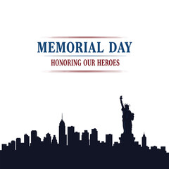 Fototapeta premium Memorial Day Honoring Our Heroes