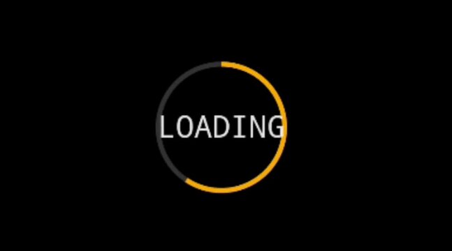 Loading circular animation 