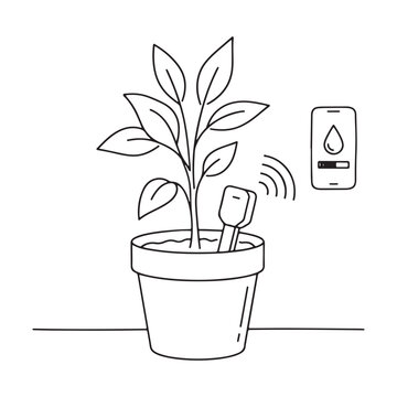 Smart Plant Watering System Device.