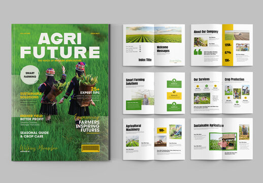 Agriculture Brochure Template Layout