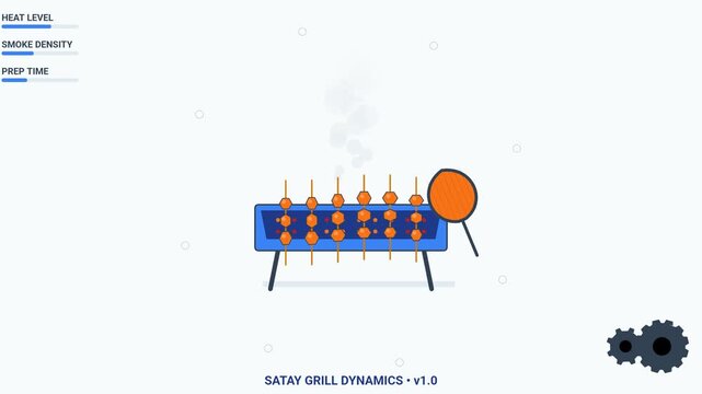 neon satay grill animation