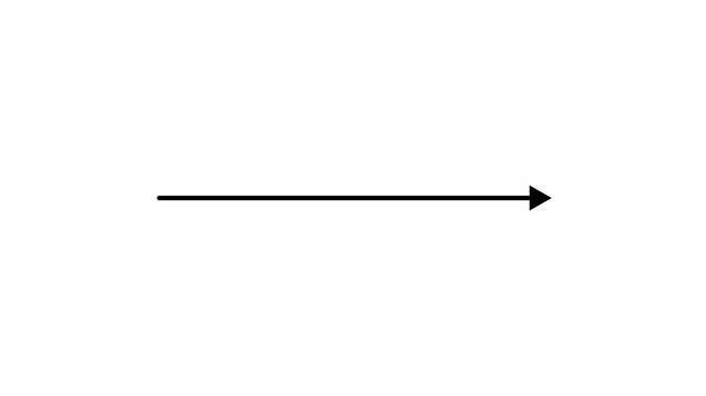 Creative Graph arrow chart right flat arrow. growth arrow and graph chart, Business line arrow, improvement, business. animation