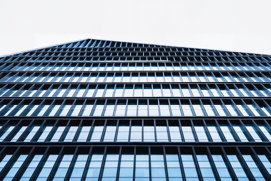 Steel frame Building glass facade Modern Architecture details Exterior Industrial background