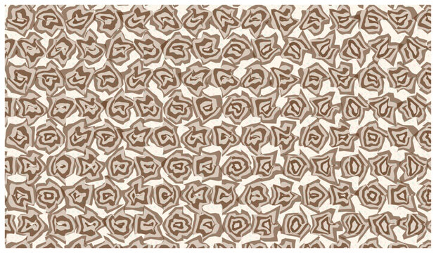 Abstract geometric repeating pattern with intricate interlocking shapes design