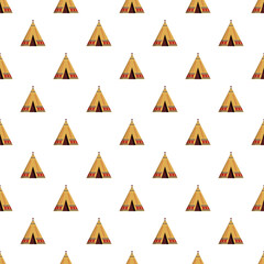 Repeating teepee huts forming a traditional cultural background © nsit0108