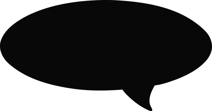 Speech bubble icon for comics or chat