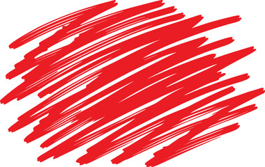 Obraz premium Vibrant red diagonal brush strokes on white background